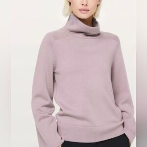 Lululemon CITY TREK TURTLENECK SWEATER Merino Wool Smoky Blush